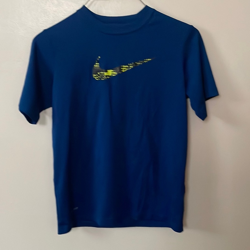Blue Nike shirt